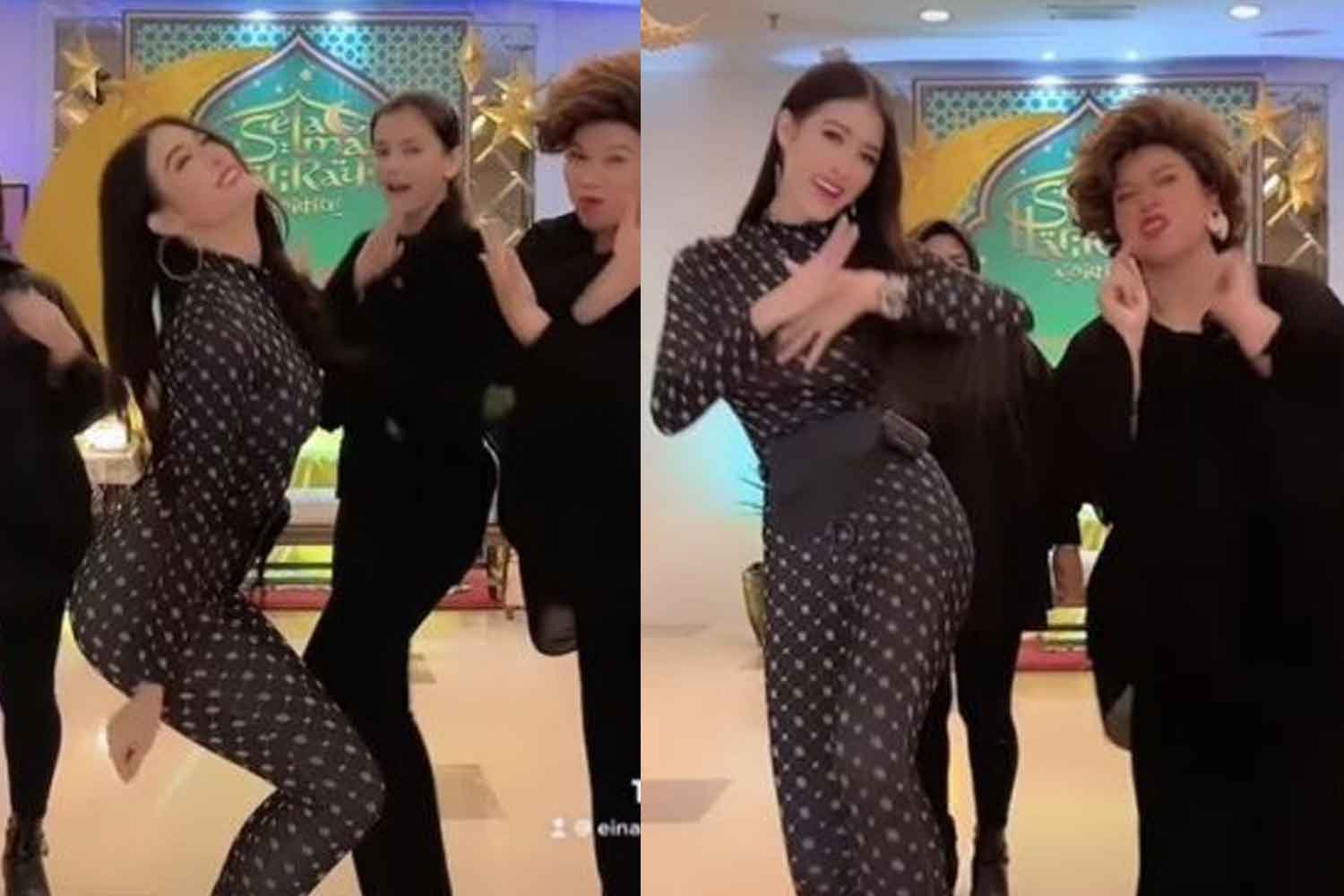 Eina Azman menari dengan pakaian ketat, netizen perasan sesuatu